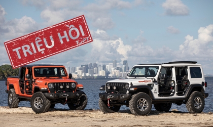 Triệu hồi Jeep Wrangler và Gladiator vì lỗi hệ thống ly hợp